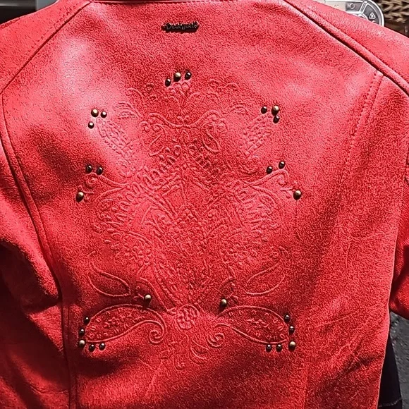 😍 Desigual Red distressed jacket